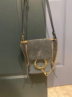 Faux Leather and Suede bag can be worn 3 different ways